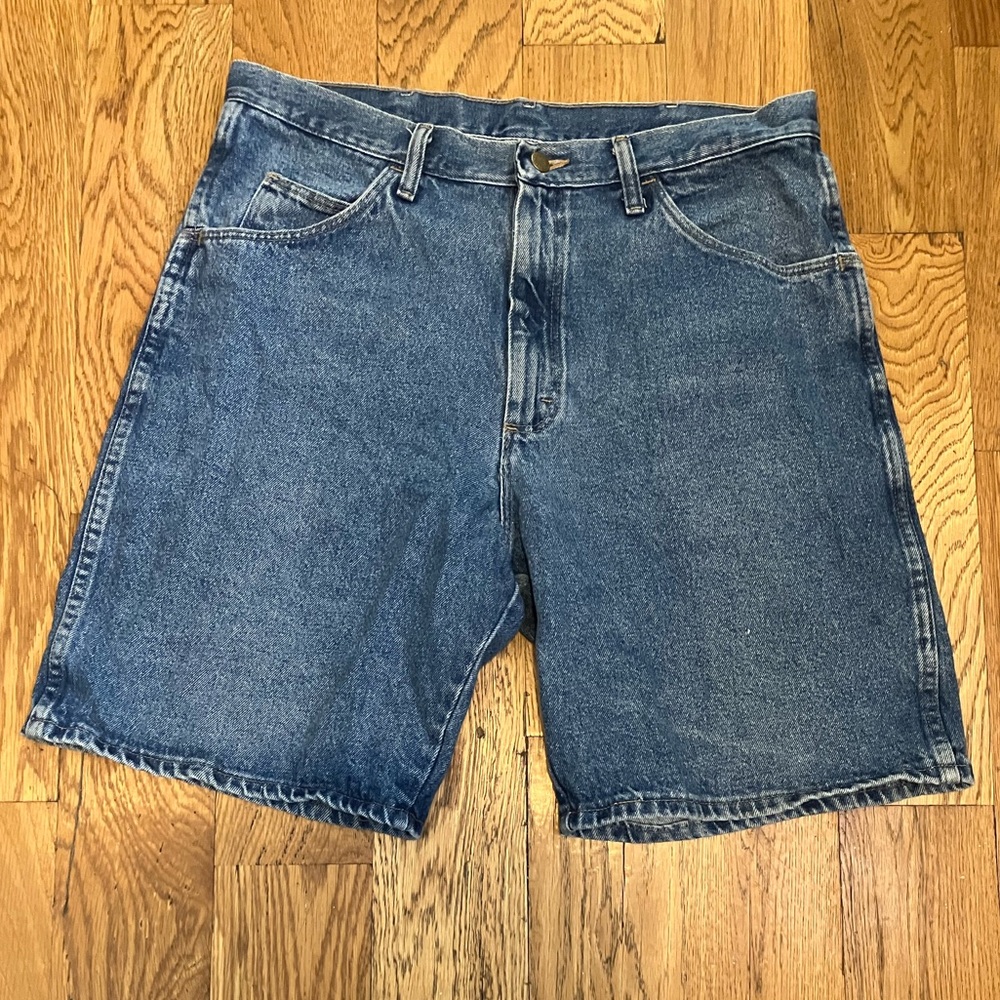 Wrangler Jorts Men's 34 RN 130273 Jean Shorts 100% Cotton Denim Used Good